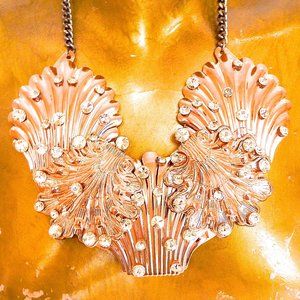 MILLION DOLLAR MERMAID COLLAR ROSE GOLD RHINESTONE